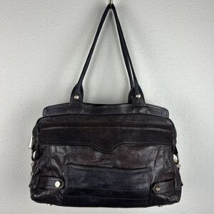 Vintage Y2K Rebecca Minkoff Morning After Bag Brown Leather Satchel Purse